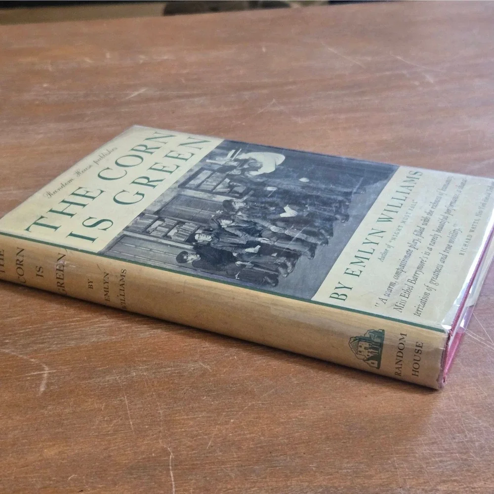 Random House The Corn Is Green Play Emlyn Williams First Printing Hardcover Book